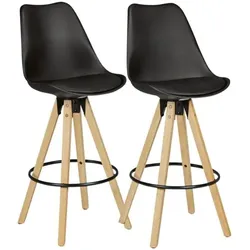 Wohnling 2er-Set Barhocker »WL5.046« braun