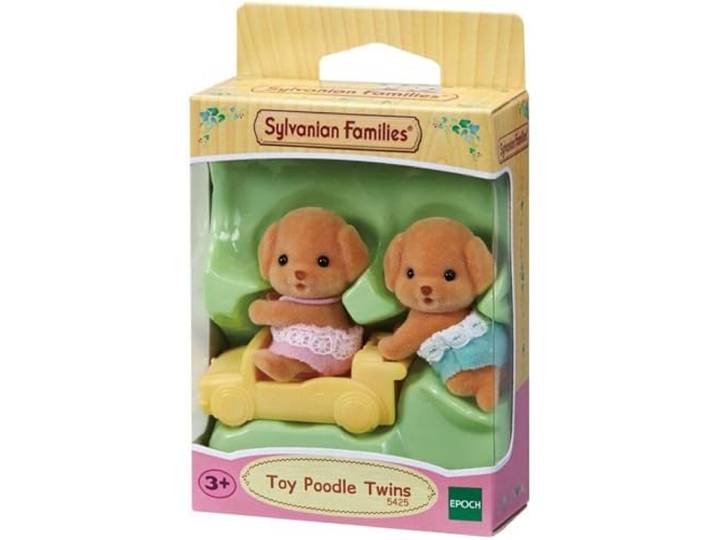 Sylvanian Families Toy Poedel Twins, Wit