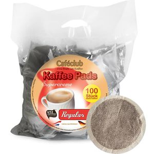 Cafeclub Kaffeepads Supercreme Regular, mittlere Röstung, Arabica & Robusta, 100 Pads, 100 Stück
