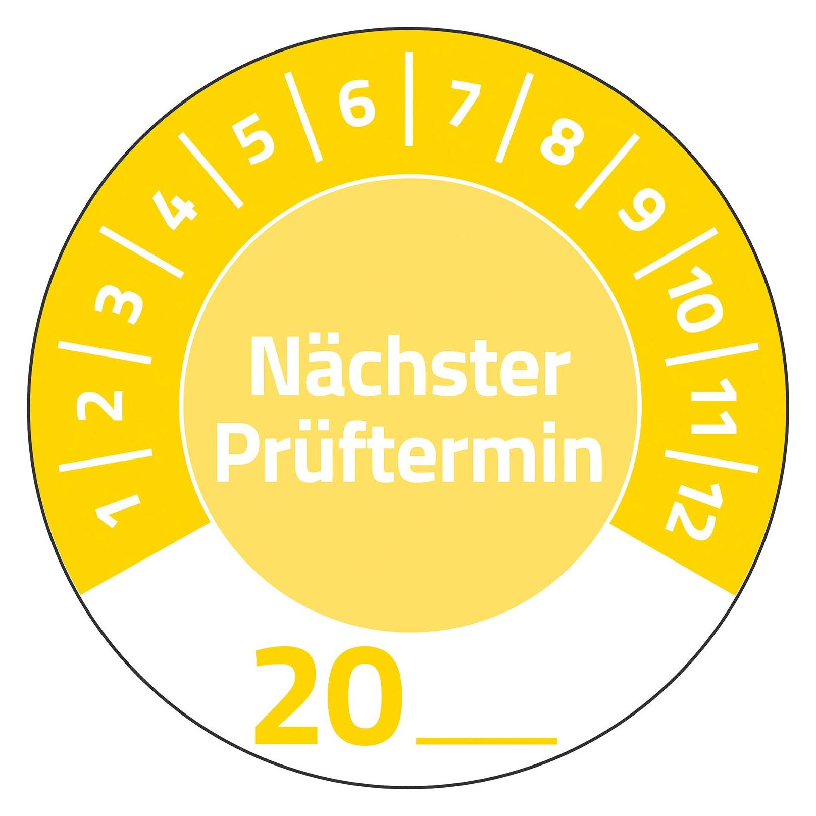 Avery -Zweckform 80 St. Prüfplakette 20XX Gelb (Ø) 30 mm 30 mm (7905)