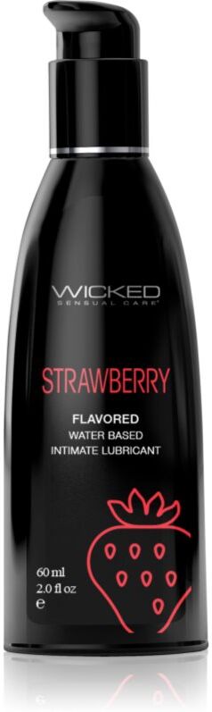 Wicked Aqua Flavored gel lubrifiant aromatisé Strawberry 60 ml