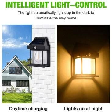 Uplift Essentials Solar Powered Waterproof Outdoor Wall Light With Motion Sensor Solar Powered Waterproof Outdoor Wall Light With Motion Sensor