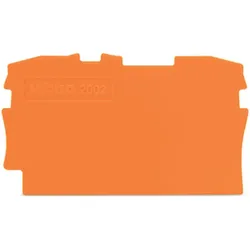 Wago, Kabelverbindung, TOPJOB S Abschluss- und Zwischenplatte 0,8mm dick, Orange, 2002-1292