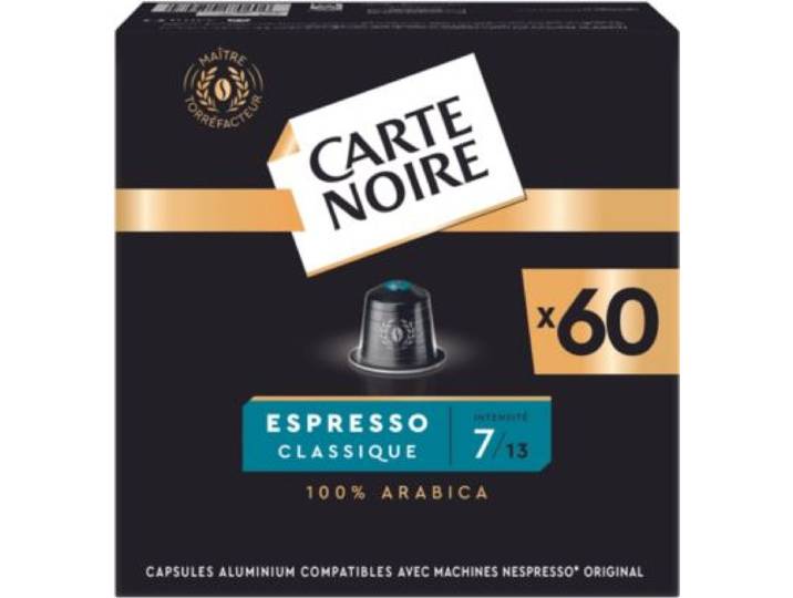 Carte Noire - Capsules Espresso N7 Classique Mega Format X60