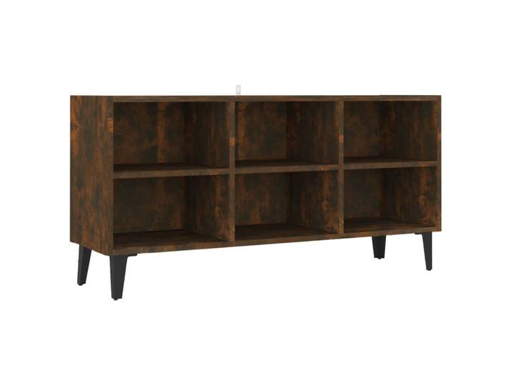 Meuble tv multimédia étagère 104 x 30 x 50 cm marron