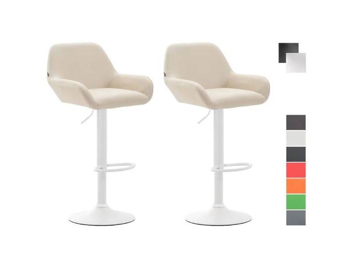 -CLP-Lot de 2 tabourets de bar Braga en Similicuir-Array