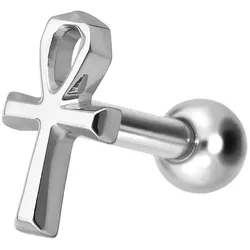 Titan Ohrpiercing mit Innengewinde ANKH