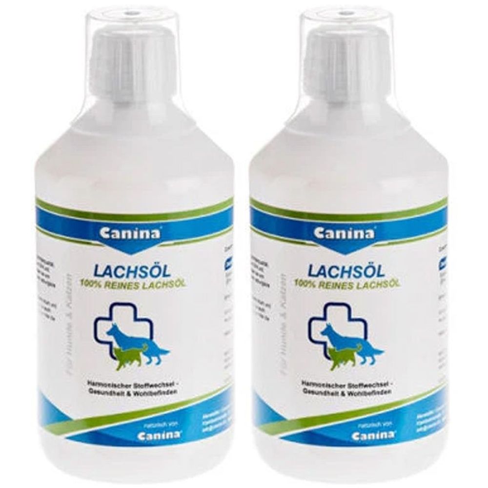 Lachsöl FÜR Hunde und Katzen 2x 2x500 ml Öl