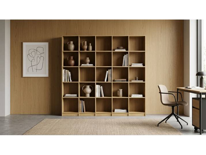 Étagère bureau avec votre menuisier en ligne Pickawood Chêne Naturel huilé