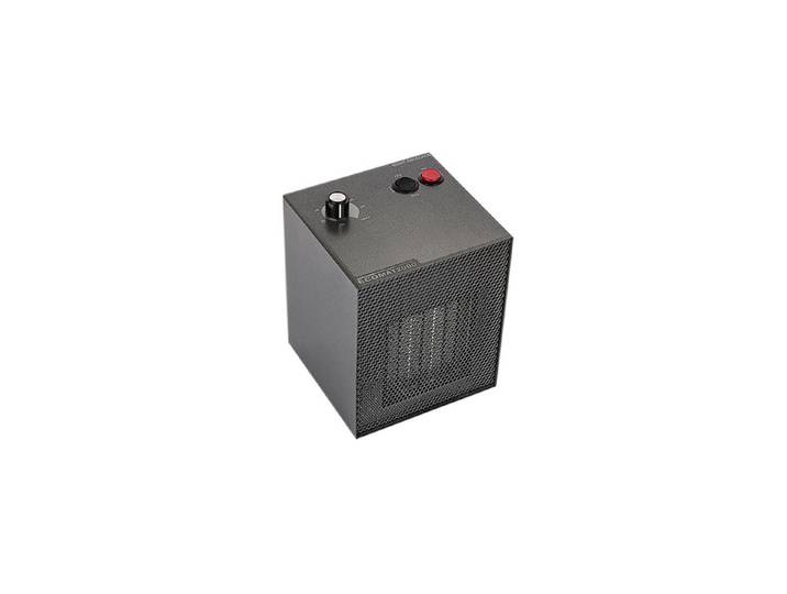 Heizlüfter Ecovoss Ecomat 2000 Classic 1800 W mit Kippschutz , schwarz, B:14cm H:18cm T:14,5cm, Heizstrahler, Heizlüfter