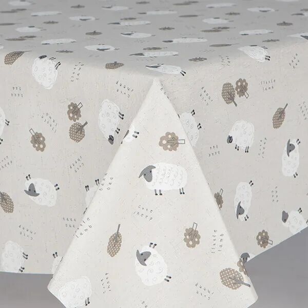 Doreen Preston & Son Loneta Baaa Acrylic Tablecloth 137x182cm