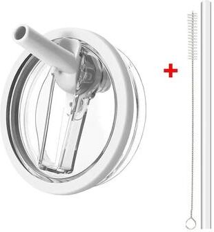 Uplifted Finds 40Oz Flip Straw Lid For Stanley Cup & Leak Proof Tumbler Replacement Cover white 1 Pc Straw