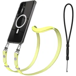 EAZY CASE Handykette magnetisch mit MagSafe Handyhülle für Samsung Galaxy A36, Handykette, Gelb