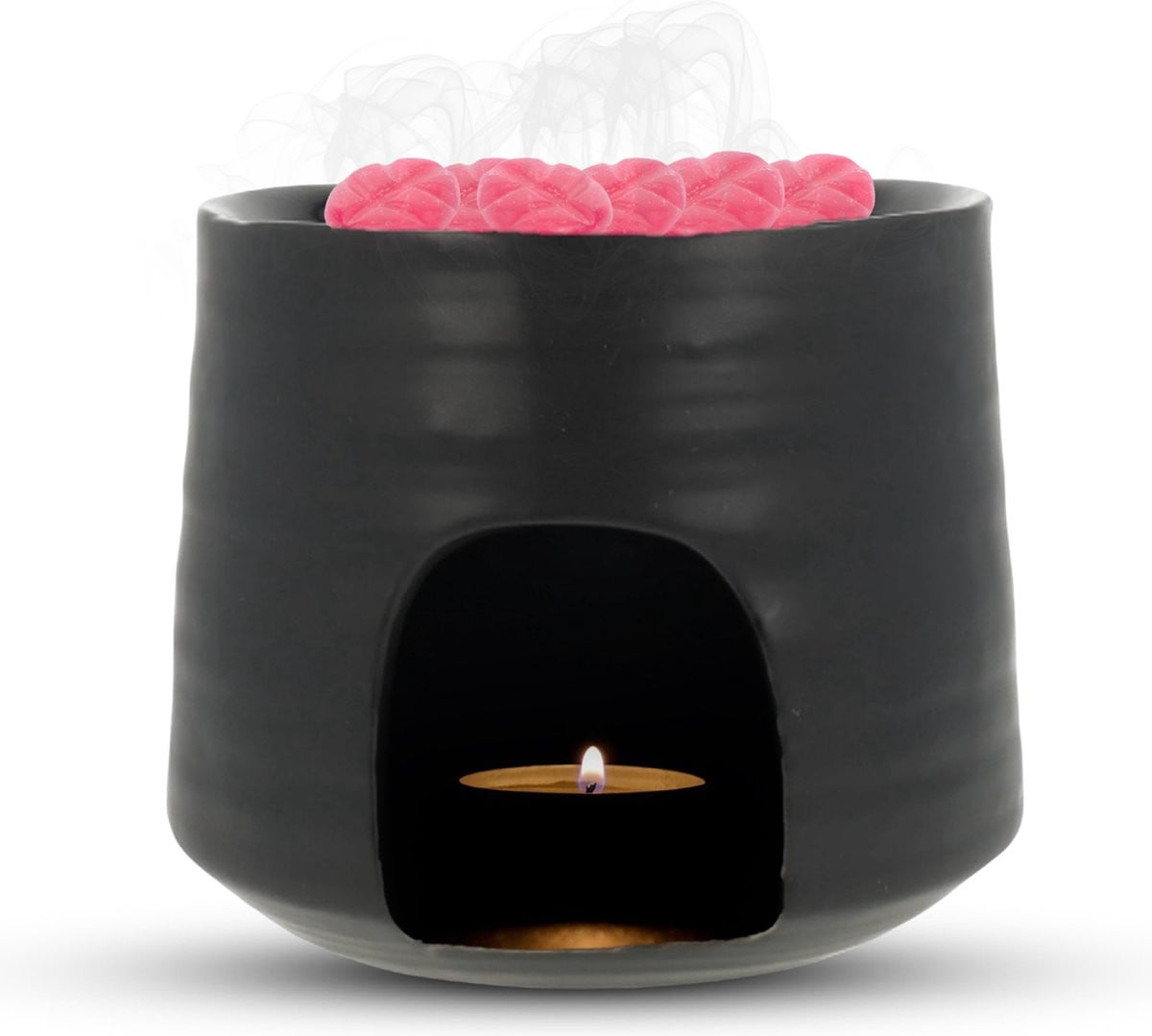 Scentchips® Buddha Hoofd Waxbrander en Geurbrander voor Wax Melts en Essentiële Oliën - Wit