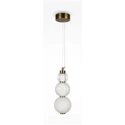 Maytoni, Pendelleuchte, Collar LED Pendelleuchte, Hängeleuchte 16W Gold-Farbe Warmweiss (800 lm)