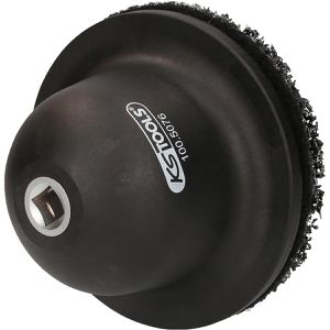 KS-Tools Radnabenschleifer 100.5075, Antrieb 1/2 Zoll, 2-tlg., Ø 150 / 90 mm, aus Silizium-Karbid, für Radnaben