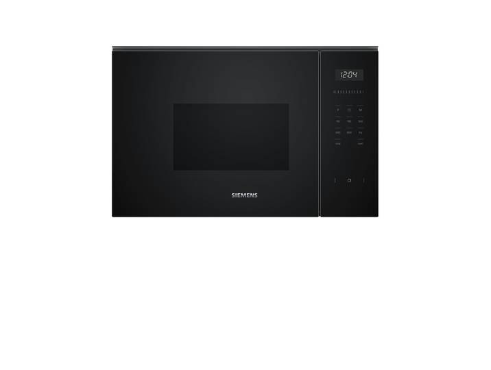 SIEMENS Einbau-Mikrowelle BF525LMB1 , schwarz, B:59,4cm H:38,2cm T:31,7cm, Mikrowellen, 7 Automatikprogramme dank cookControl7 & Intuitive Bedienung, Einbau-Mikrowelle