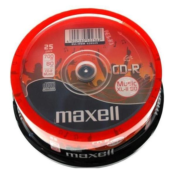 Maxell CD-R Musik 700MB XL II Kuchen 25 (628529.40) (25x) (628529.40)