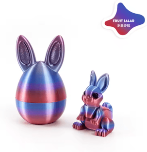Inspire Picks 3D Printed Easter Rabbit Ornament With Egg Cute Desk Decor & Kids Gift 17