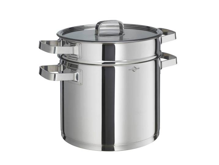 Küchenprofi Pastatopf SAN Remo, Edelstahl, Metall, 6 L, 23.5x27x30 cm, Kochen, Töpfe, Diverse Spezialtöpfe
