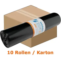Emil Deiss 15018 PREMIUM PLUS 120L Typ60 schwarz Karton 25 Stück/Rolle Recycling-LDPE 700x1100 mm Der Meistverkaufte