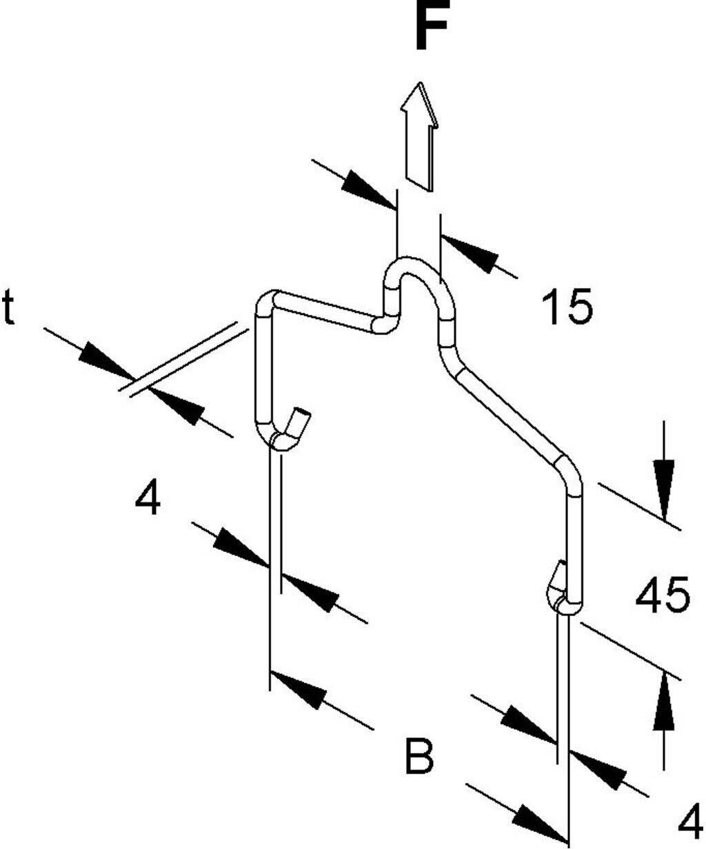 Niedax Einhängebügel REBA 50 DV)