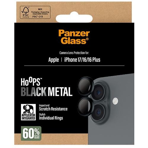 PanzerGlass BLACK CAMERA LENS PROTECTOR IPHONE 17 IPHONE 16 16 PLUS