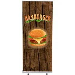 Roll-Banner Budget 85 Komplettset Burger Englisch