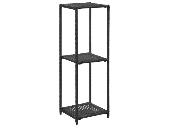 vidaXL Regal Schwarz 30x30x90 cm Poly Rattan