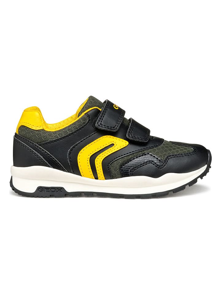 Geox Sneakers "Pavel" in Schwarz/ Gelb - 25