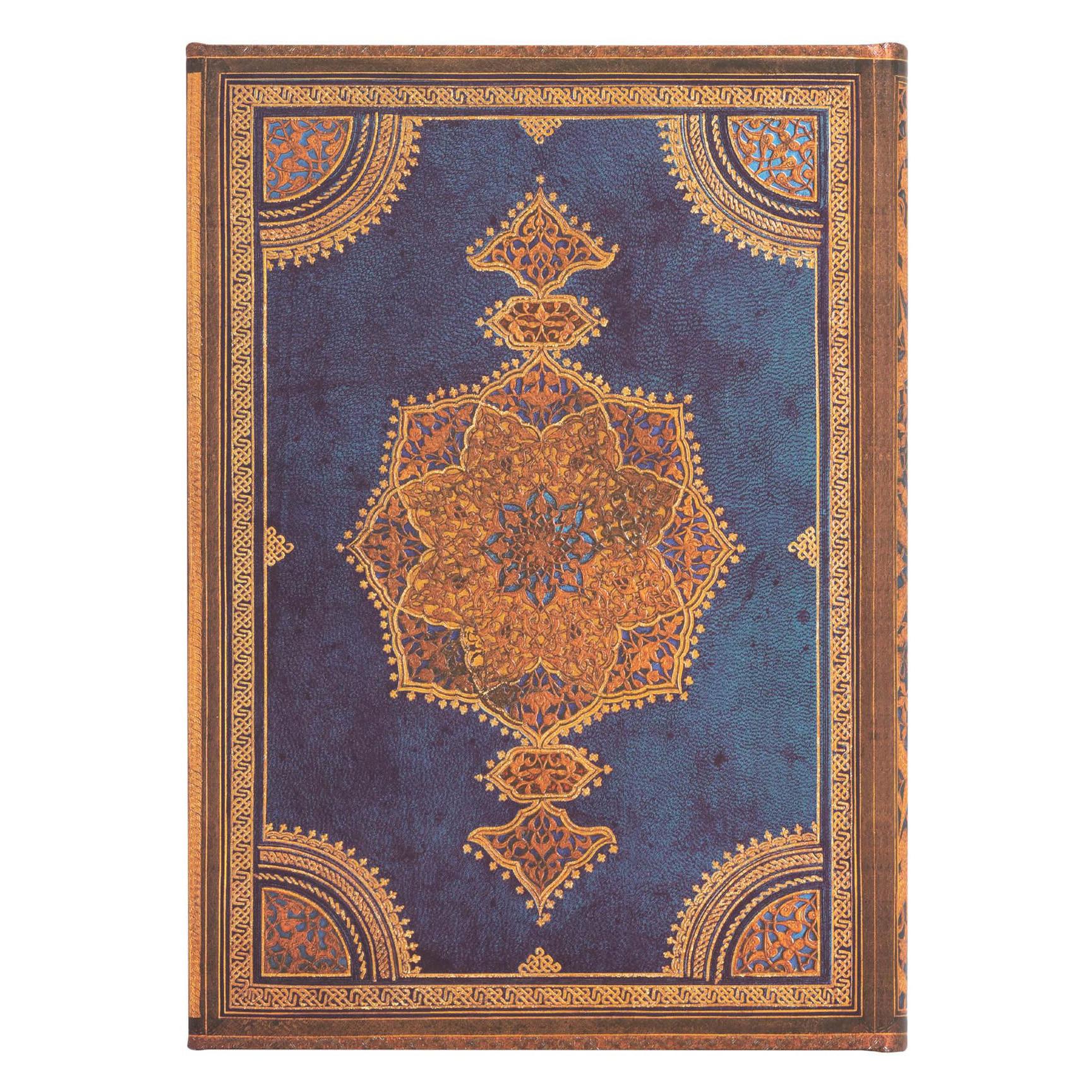 Paperblanks Safavid Indigo (Safavid Binding Art) Midi Lined Hardcover Journal (Liniert, Harter Einband) (PB8199-9)