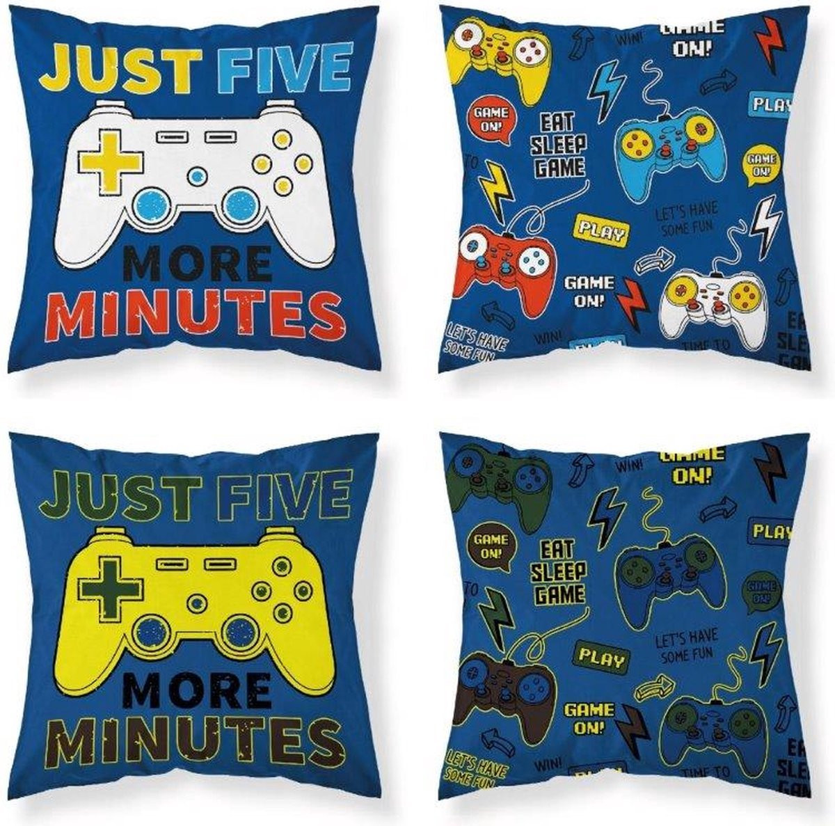 Holland Young Sierkussenhoes Gamer - Glow in the dark - 40 x 40 cm