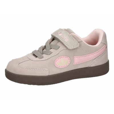Sneaker LICO "Freizeitschuh Shuttle L VS", Mädchen, Gr. 30, grau, Veloursleder, Schuhe Sneaker