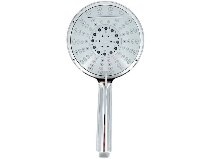 Handbrause ADOB Wellness Happy N , silber (silberfarben), B:15cm H:6cm T:29cm, Duschköpfe, Handbrause, 4 Strahlfunktionen inkl. Schwallstrahlfunktion, Ø 15 cm