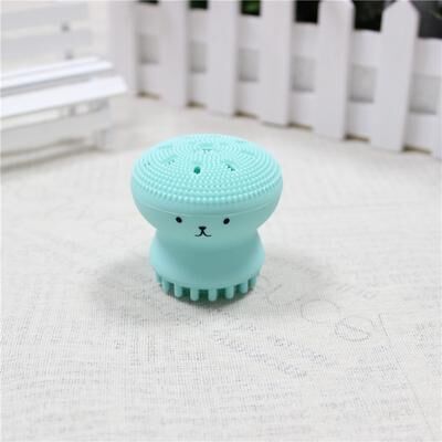Youfap Market Mini Silicone Facial Cleansing Brush, Deep Skin Care Scrub Tool, Soft Exfoliator green