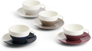 Royal Doulton 1815 Coffee Studio Cappuccino Cup & Saucer 9floz, Set of 4