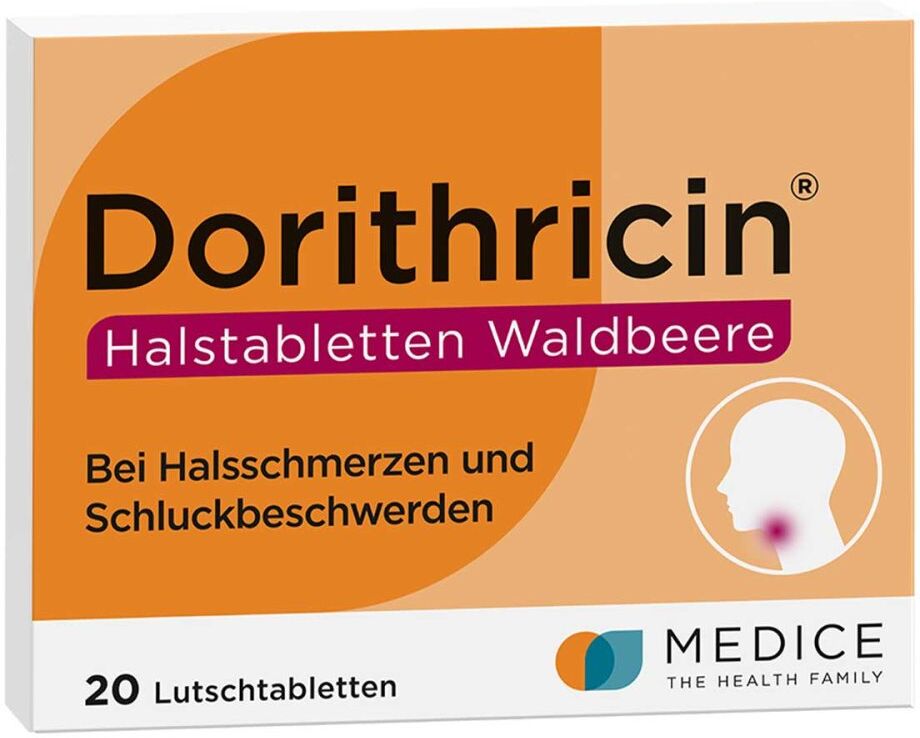 Dorithricin Waldbeere Lutschtabletten bei Halsschmerzen 20stk