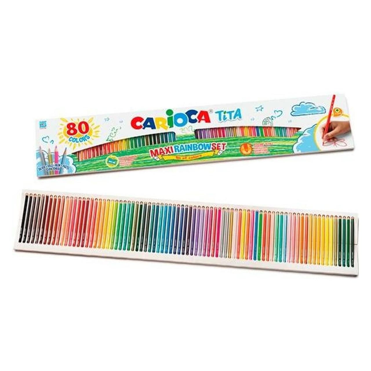 Carioca Packung mit 80 Buntstiften (80x) (42890)