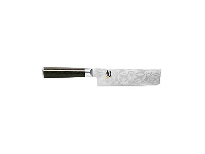 KAI DM-0728 Shun Nakiri 6,5 (16 cm), Rostfreier Stahl Handgefertigtes japanisches Gemüsemesser, Schneidewerkzeug, VG-MAX Kern, Damast-Edelstahlverkleidung, Pakkawood-Griff