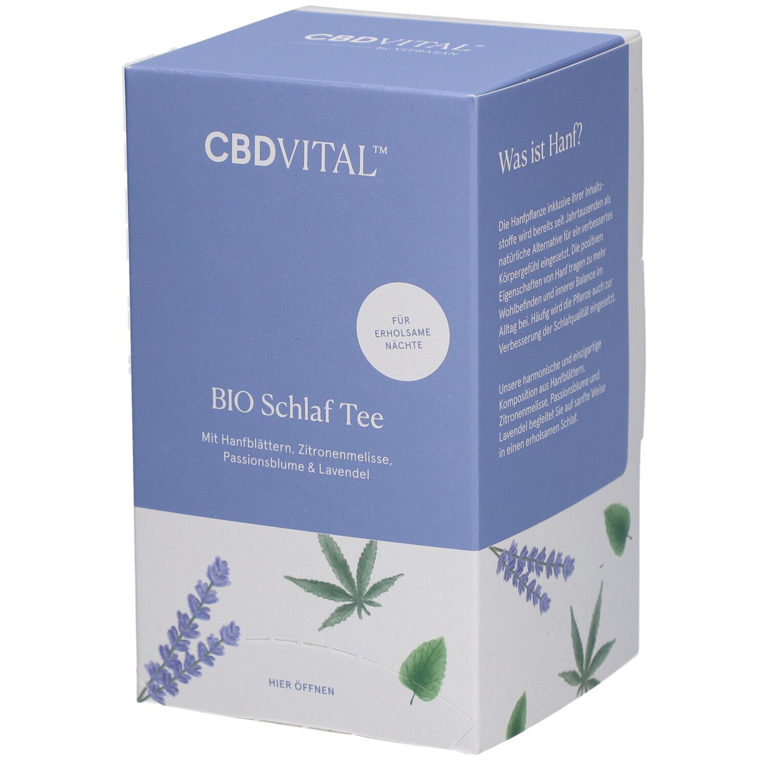 CBD Vital Bio Schlaf Tee Filterbeutel 20 St