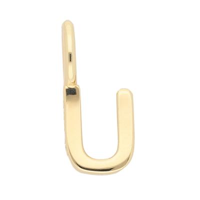 Buchstabenanhänger ADELIA´S "Buchstabenanhänger U 333 Gold ( 8K )", gold, Schmuckanhänger, Damen, U, Gold, Goldanhänger Buchstabe U