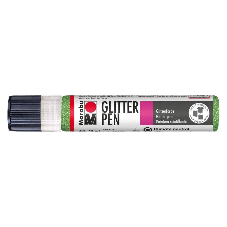Marabu Effektfarbe "Glitter-Liner", glitter-kiwigrn, 25 ml (25 ml) (18030009561)
