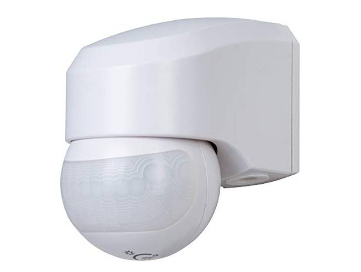 Kopp Infracontrol 823702011 Bewegingsmelder, 110 graden, bereik van 12 m, infrarood bewegingsmelder, opbouw voor buiten en binnen, IP44, wit