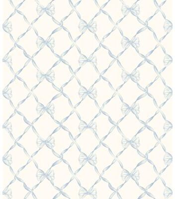 LoveShackFancy Baby Bow Dreamy Sky Peel and Stick Wallpaper