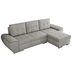 ECKSOFA UMBRIA L Hellgrau Stukture