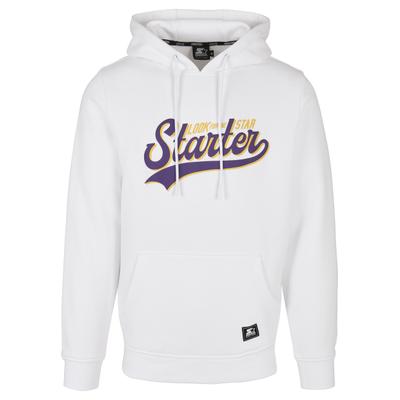 Rundhalspullover STARTER BLACK LABEL "Starter Black Label Herren Starter Swing Hoody", Herren, Gr. M, weiß, 65% Baumwolle, 35% Polyester, unifarben, normal, ohne Ausschnitt, Pullover Rundhalspullover