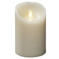 Konstsmide Weihnachtsbeleuchtung  LED Echtwachskerze 3D Flamme 11,4cm