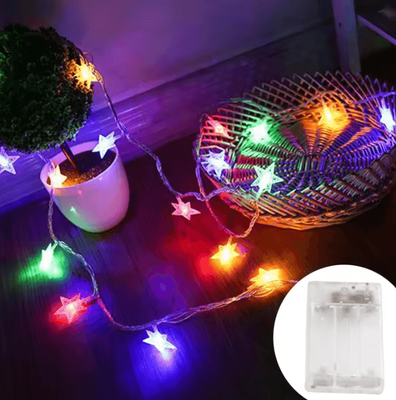 Inspire Curations LED Star Fairy String Lights For Indoor And Outdoor Decor multicolor 10m 80 Led