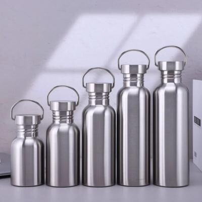 Uplift Essentials Stainless Steel Sports Water Bottle With Large Capacity And Leakproof Lid 500ml