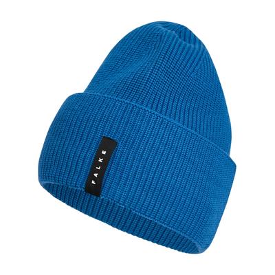 Strickmütze FALKE "FALKE Mütze", Jungen, Gr. onesize, blau (cyan (6964)), Mützen Strickmütze